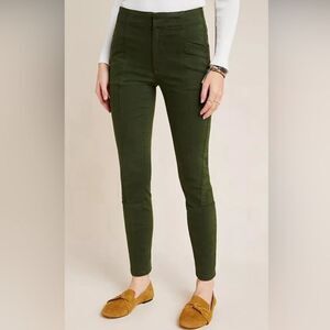 BY ANTHROPOLOGIE | Green Jefferson Utility Skinny Ankle Pants Women’s Size 29/8